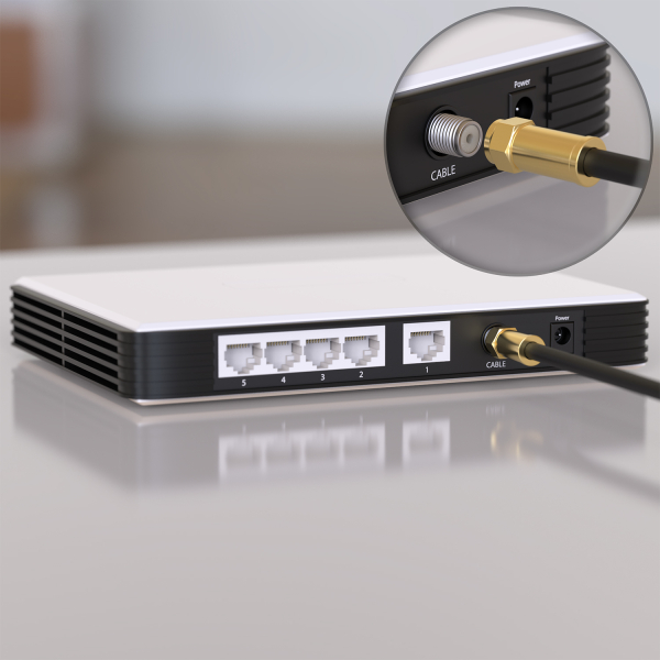 Antennenkabel HD LINE HDMI Receiver für Sat weiß Koaxialkabel Digitaler Satelliten HD Receiver & Goobay 50737 Sat Anschlusskabel F-Stecker auf F-Stecker,2-Fach geschirmt 80 dB 1,5m 