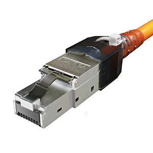 Cat6a Netzwerkstecker RJ45 Stecker Werkzeuglos 10 Gigabit Ethernet 4x