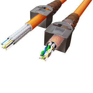 Cat6a Netzwerkstecker RJ45 Stecker Werkzeuglos 10 Gigabit Ethernet 6x