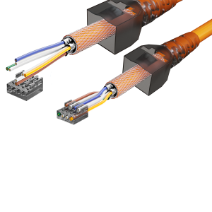 Cat6a Netzwerkstecker RJ45 Stecker Werkzeuglos 10 Gigabit Ethernet 8x