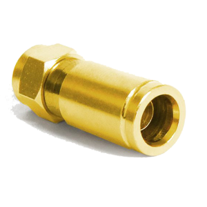 F -Kompression F-Stecker vergoldet - 7-7,2mm