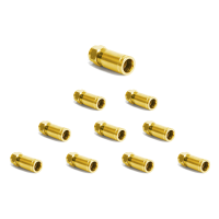 F -Kompression F-Stecker vergoldet - 7-7,2mm