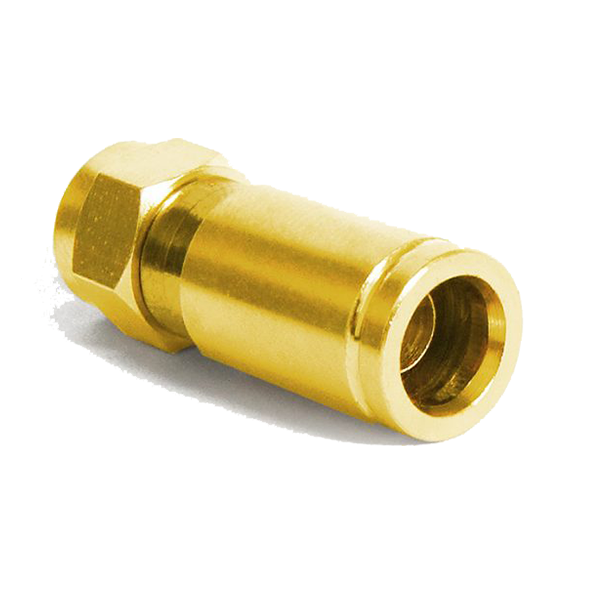F -Kompression F-Stecker vergoldet - 7-7,2mm 50x