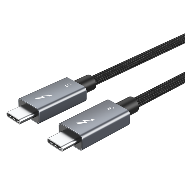 1m Thunderbolt 3 Kabel 40 Gbit/s 100W 5A Laden USB C Stecker / externen SSD eGpu
