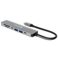 USB C Hub 7 in 1 Adapter HDMI 4K USB 3.0 Micro SD für TV Macbook Laptop Samsung